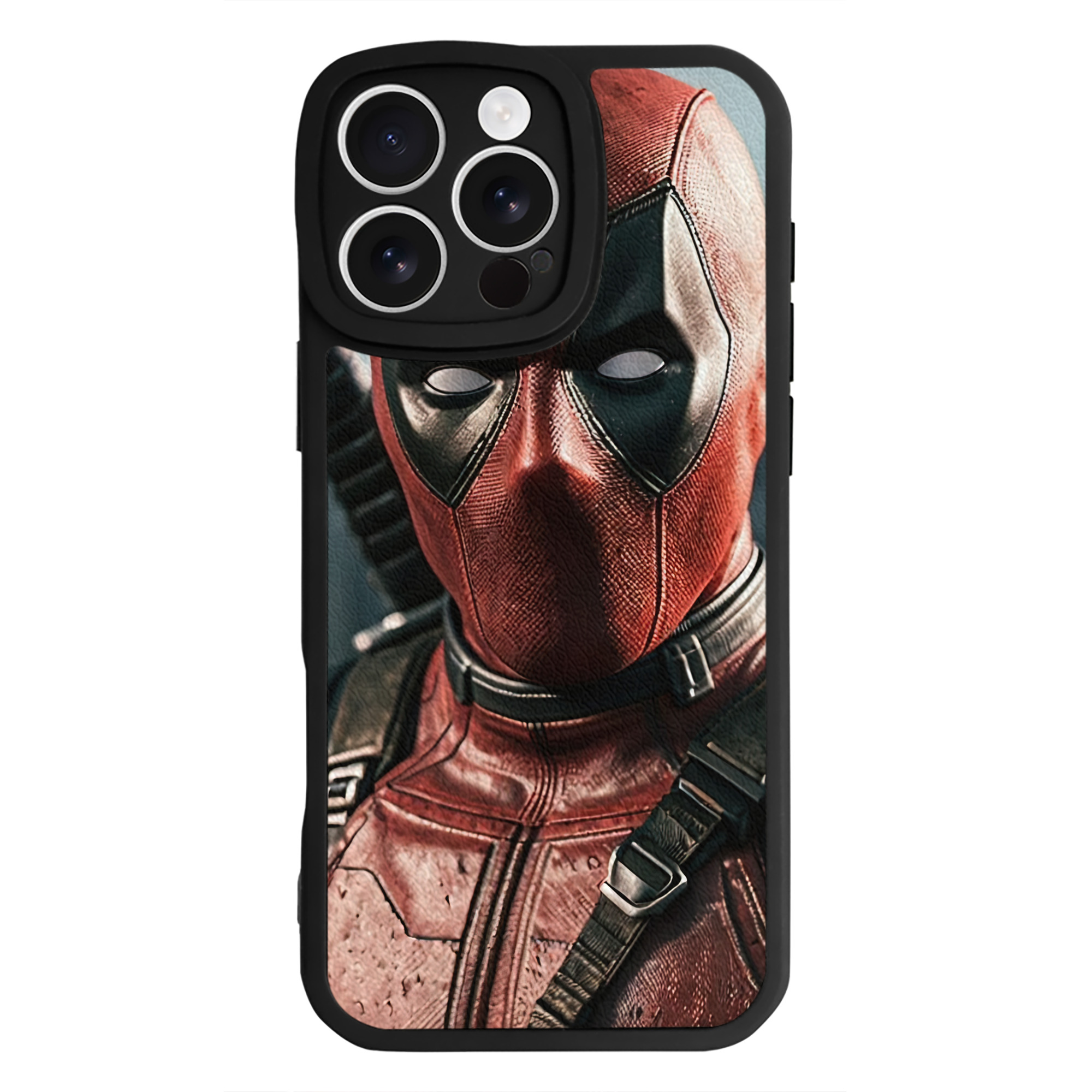 （画像用） Deadpool デッドプール 【iPhone 16シリーズ対応】シリコンスマホケース（レザー調） 材質：シリコン